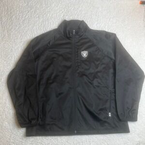 Y2K Las Vegas raiders men's back full zip lightweight jacket nfl L‎